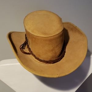 Skully Vintage leather cowboy hat